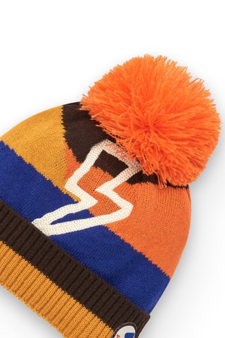 Bonnet à pompon et snood - Multicolore