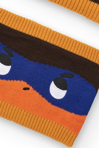 Bonnet à pompon et snood - Multicolore