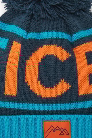 Bonnet à pompon et snood - Bleu