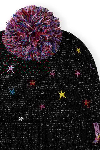 Bonnet à pompon et snood - Noir