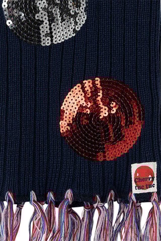 Bonnet et écharpe - Bleu marine