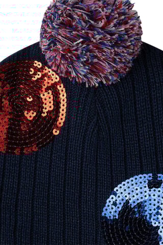 Bonnet et écharpe - Bleu marine