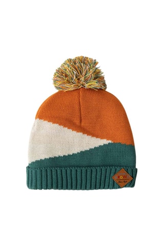 Snood et bonnet - Orange et vert