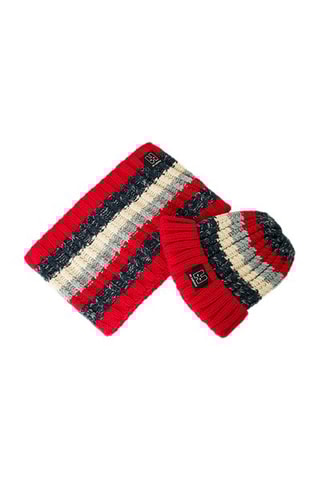 Bonnet et snood - Rouge