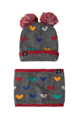 Bonnet et écharpe - Gris