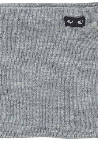 Bonnet à pompon et snood - Gris clair