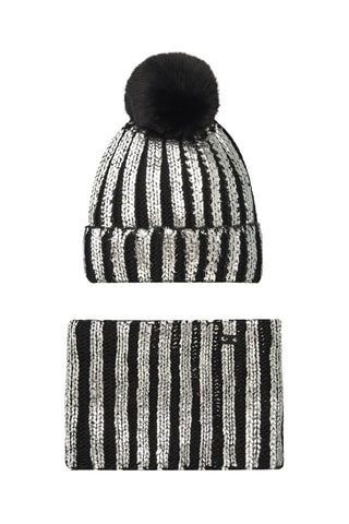 Bonnet et snood - Noir