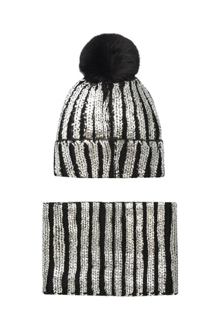 Bonnet et snood - Noir