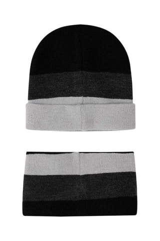 Bonnet et snood - Noir