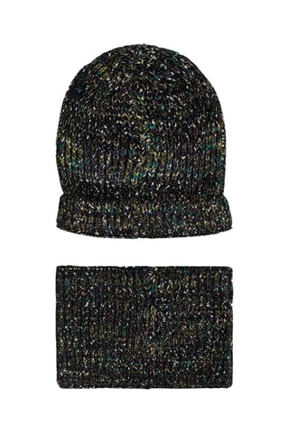 Bonnet et snood - Gris foncé chiné