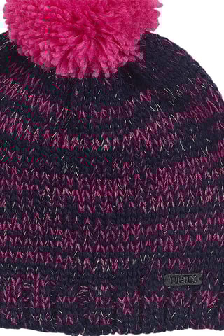 Bonnet à pompon et écharpe - Gris foncé