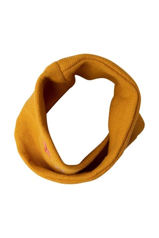 Bonnet à pompon et snood - Orange