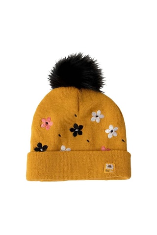 Bonnet à pompon et snood - Orange