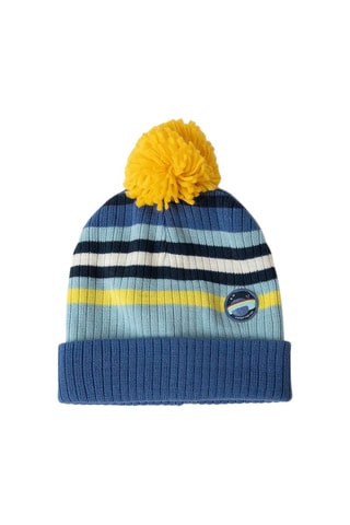 Bonnet à pompon et snood - Bleu