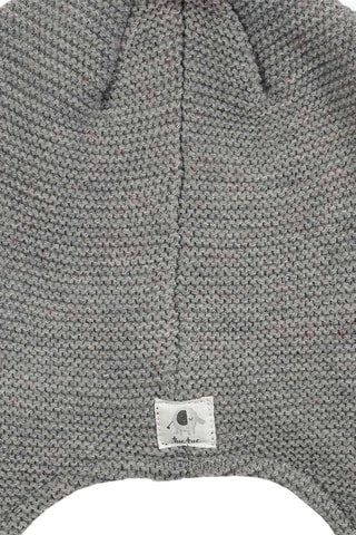 Muts met pompon - Grijs