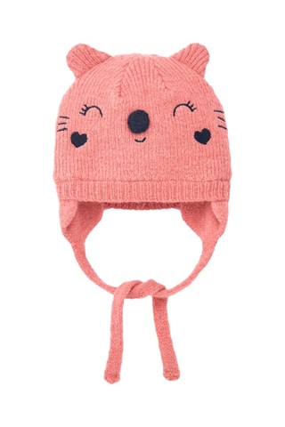 Muts met oortjes - Roze