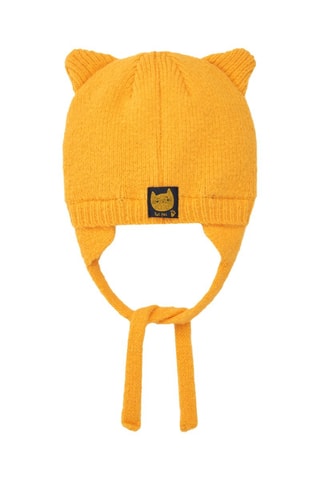 Muts met oortjes - Geel