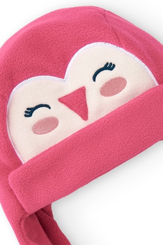 Bonnet aviateur polaire - Rose