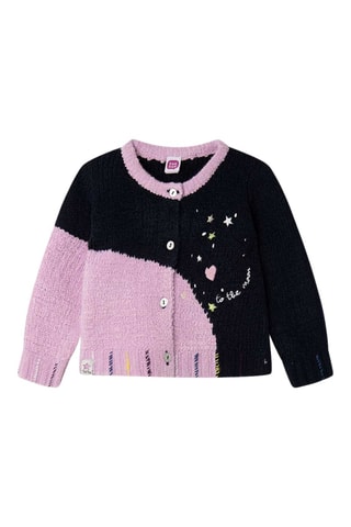 Gilet - Bleu marine et mauve