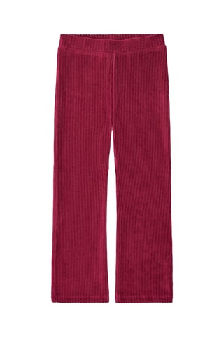 Pantalon polaire en velours - Bordeaux