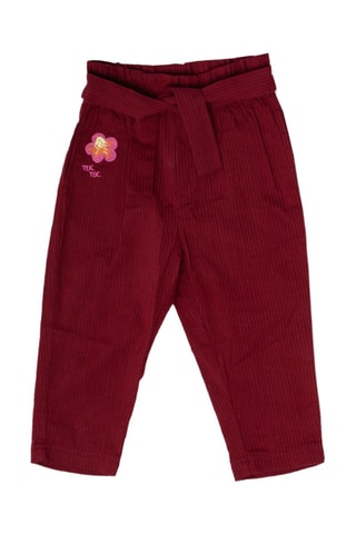 Pantalon en velours Eco-Safari - Rouge