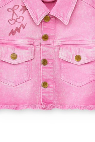 Spijkerjasje Flamingo Mood - Roze