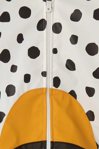 Jasje met Capuchon - Wit en Bruin