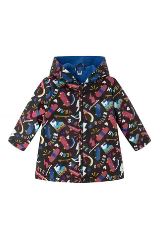 Regenjas met capuchon - Zwart