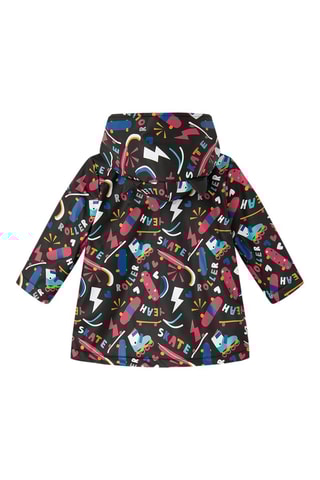 Regenjas met capuchon - Zwart