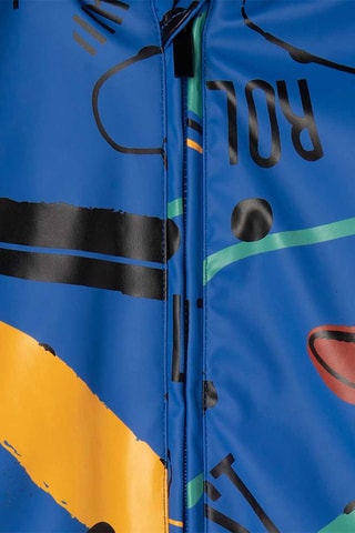 Regenjas met capuchon - Kobaltblauw