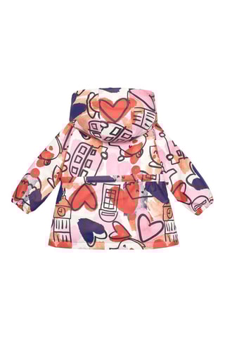 Regenjas met capuchon - Roze en Oranje