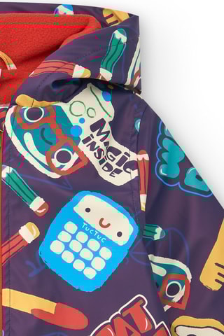 Regenjas met capuchon - Marineblauw