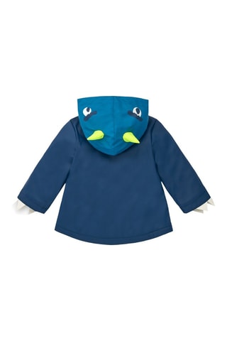 Regenjas met capuchon - Blauw en Groen