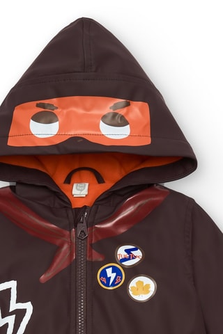 Regenjas met capuchon - Zwart