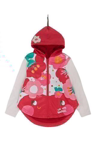 Regenjas met capuchon - Rood