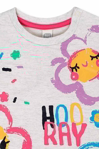 Robe sweat polaire Hip Hip Hooray! - Gris clair