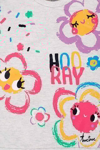 Robe sweat polaire Hip Hip Hooray! - Gris clair