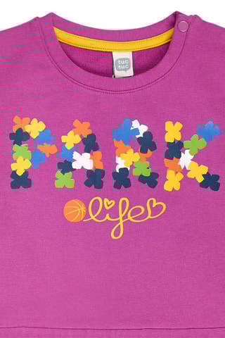 Robe trompe-l’œil Park Life - Mauve