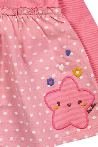 Jurk Trompe-l'œil - Roze