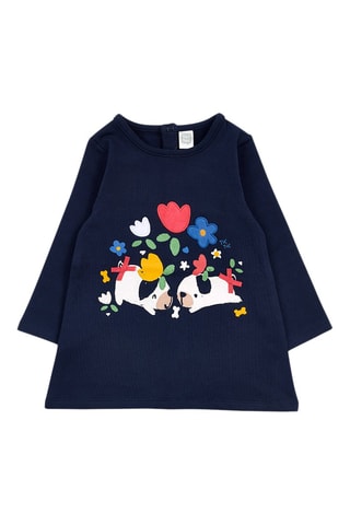 Fleece Jurk - Marineblauw