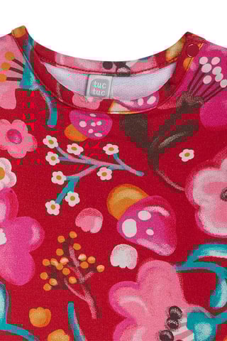 Robe volantée polaire - Rouge