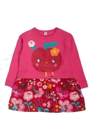 Robe trompe-l’œil - Fuchsia