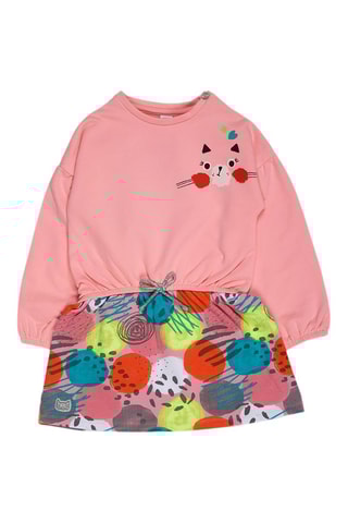 Jurk Trompe-l'œil - Roze