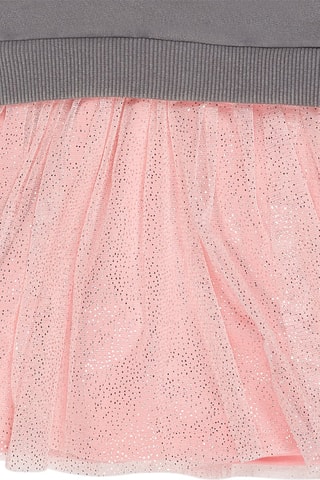 Robe trompe-l’œil - Gris et rose