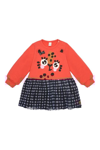 Robe trompe-l’œil - Orange