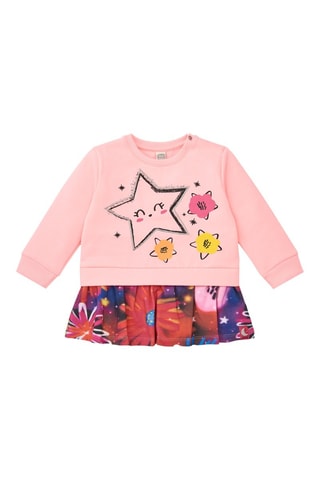 Robe trompe-l’œil - Rose