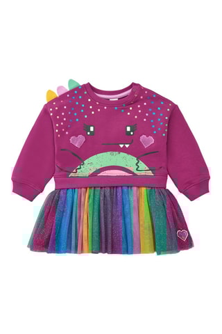 Robe trompe-l’œil - Mauve