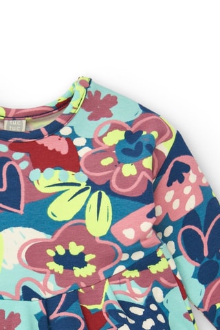 Fleece Jurk - Multicolor