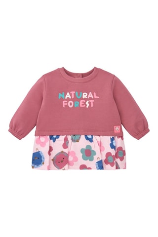 Jurk Trompe-l'œil - Roze