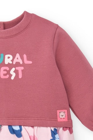 Jurk Trompe-l'œil - Roze